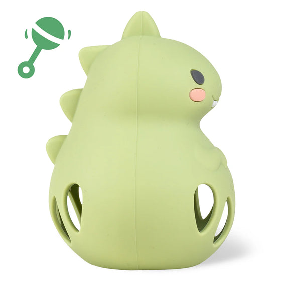 Hochet dinosaure en silicone Tiger Tribe – jouet d’éveil bébé