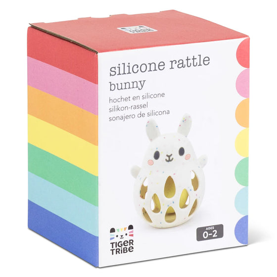 Hochet lapin en silicone Tiger Tribe – jouet d’éveil bébé