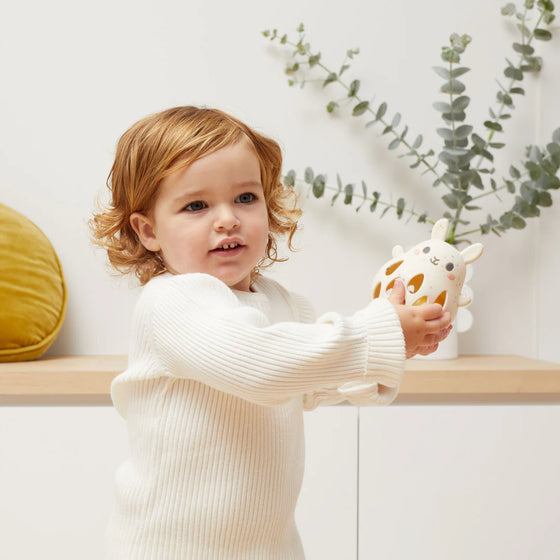 Hochet lapin en silicone Tiger Tribe – jouet d’éveil bébé