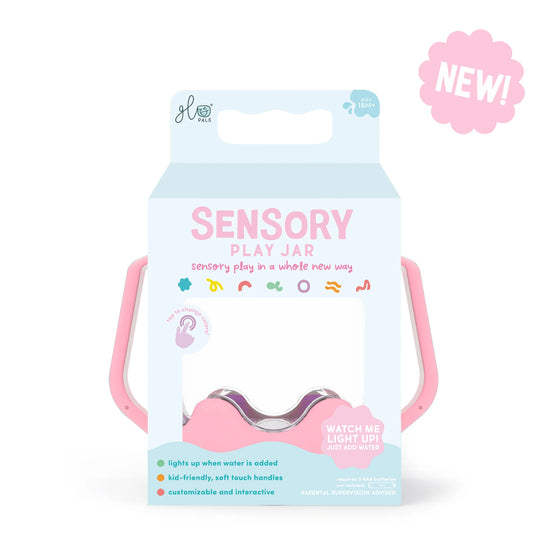 Bocal sensoriel et lumineux Bubble Gum Pink Glo Pals.