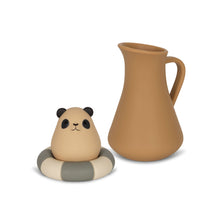  Jouets de bain en silicone avec carafe, bouée et panda, Konges Slojd.