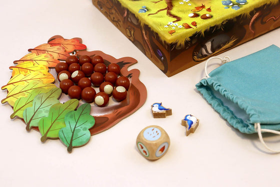 Boîte du jeu Opération Noisettes d’Auzou – jeu d’adresse dès 3 ans avec écureuils et belette