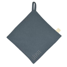  Josepha le doudou plat personnalisable bleu souris Petit Picotin avec prénom brodé – cadeau de naissance pour bébé