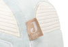 Jouet d’activités bébé en forme de voiture en velours bleu – peluche d’éveil sensoriel avec clé amovible, collection On The Go Jollein