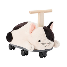  Jouet porteur à chevaucher Chat Aiden en peluche douce avec roulettes – Kid’s Concept