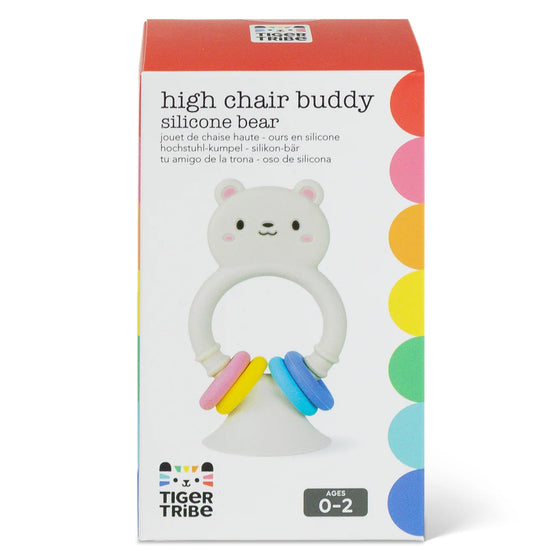 Jouet ventouse silicone ours Bear Tiger Tribe hochet bébé chaise haute