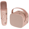 Micro karaoké et enceinte enfant Konges Slojd rose motif cerise