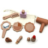 Kit beauté en silicone pour enfant Petikids avec maquillage et accessoires de coiffure