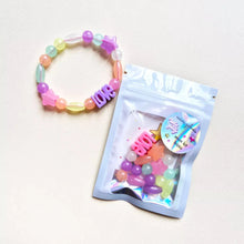  Kit bracelet enfant perles fluo avec message LOVE – Mini Galaxie