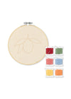 Kit de broderie enfant avec tambour et fils colorés Konges Slojd