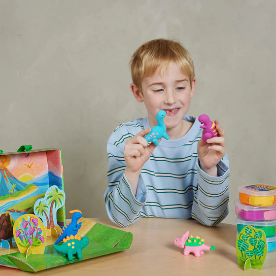Kit de pâte à modeler enfants Claytopia Dino World Tiger Tribe – Ma Biche concept store