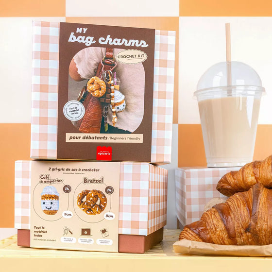Kit crochet Coffee Time La Petite Épicerie – porte-clés gourmands DIY