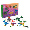 Jeu Plus-Plus Dinos 600 pièces avec dinosaures et décors à construire, jeu de construction créatif enfant