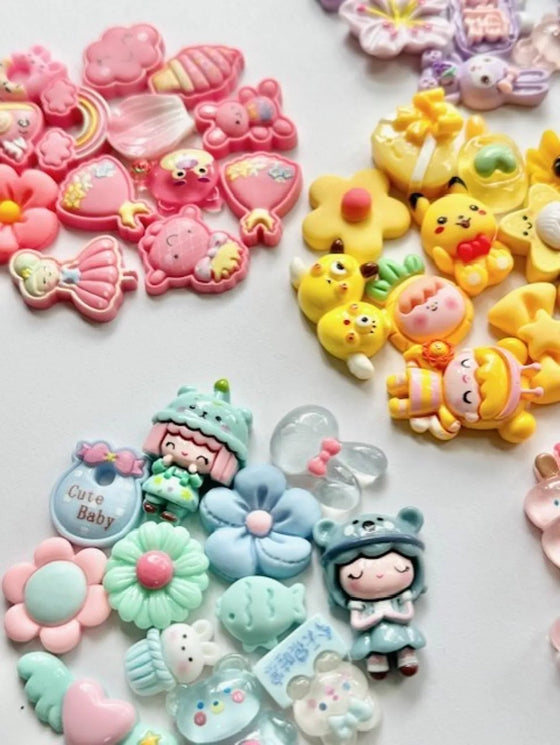 Kit DIY brosse à cheveux verte avec crème décorative et éléments kawaii – Maison Ayaka