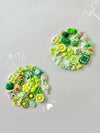 Kit DIY brosse à cheveux verte avec crème décorative et éléments kawaii – Maison Ayaka