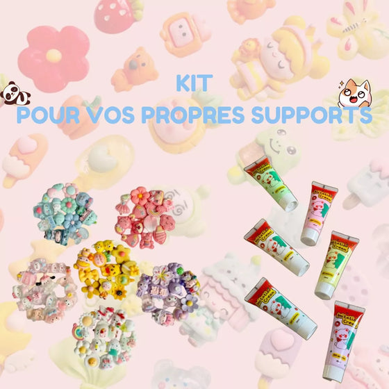 Kit DIY pour décorer tous supports avec crème chantilly et mini figurines kawaii – Maison Ayaka