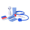 kit docteur enfant silicone bleu jeu imitation médecin bébé enfant mallette docteur Montessori