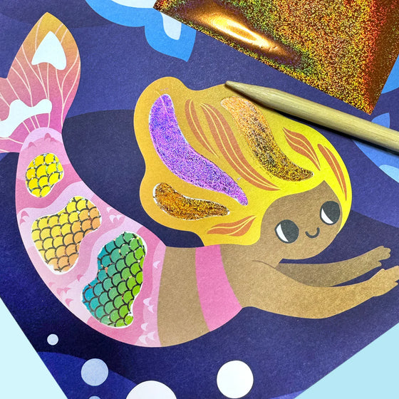 Kit créatif Foil Art Océan Magique Tiger Tribe pour enfants – Ma Biche concept store