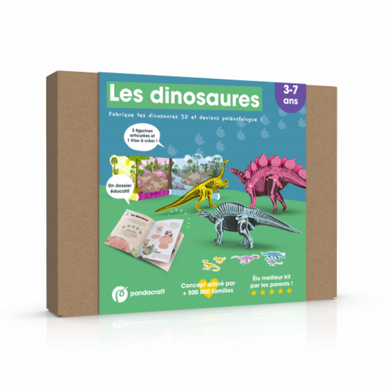 Kit handicraft, les dinosaures, de 3 à 7 ans.