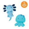 Kit pâte autodurcissante Ocean Tiger Tribe aux nuances de bleu – activité créative enfant sans cuisson