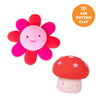 Kit pâte autodurcissante Sunset Tiger Tribe avec fleurs et champignon roses – activité créative enfant sans cuisson