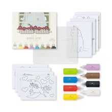  kit de peinture pour fenêtres enfants Konges Slojd avec paillettes
