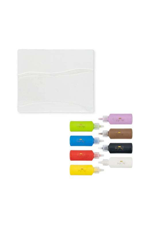 kit de peinture pour fenêtres enfants Konges Slojd avec paillettes