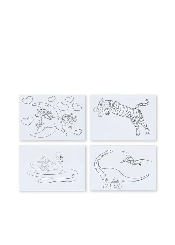 kit de peinture pour fenêtres enfants Konges Slojd avec paillettes