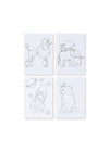 kit de peinture pour fenêtres enfants Konges Slojd avec paillettes