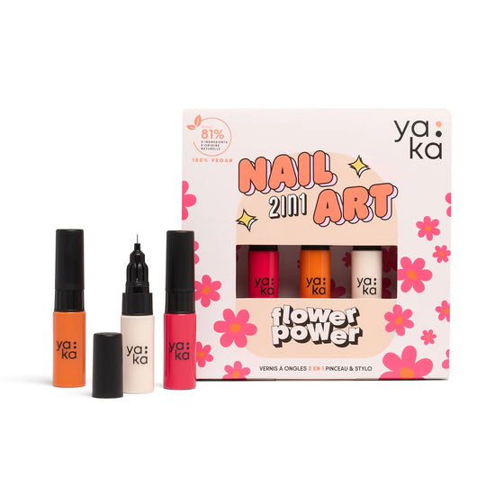 YAKA - Kit nail art - FLOWER POWER