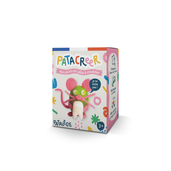 Patacreer ma petite souris en pâte à modeler à partir de 3 ans
