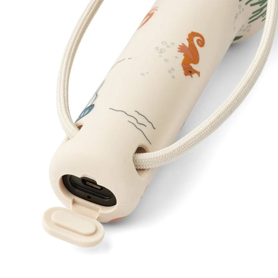 Lampe torche en silicone rechargeable Gry, Sea creature, Liewood.