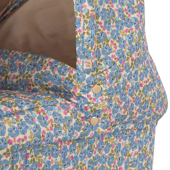 Landau jouet pour poupées Minnie motif fleuri bleu et rose – Konges Sløjd