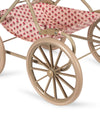Landau poupée Rosie Rose Konges Slojd avec capote et panier de rangement