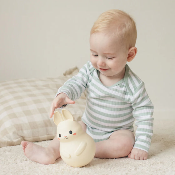 Jouet bébé lapin culbuto en plastique écologique – Tiger Tribe