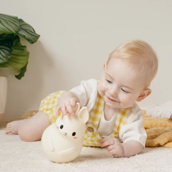 Jouet bébé lapin culbuto en plastique écologique – Tiger Tribe