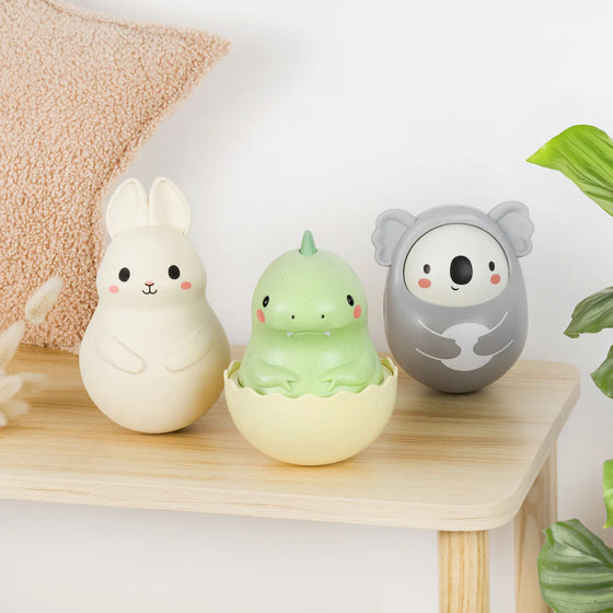 Jouet bébé lapin culbuto en plastique écologique – Tiger Tribe