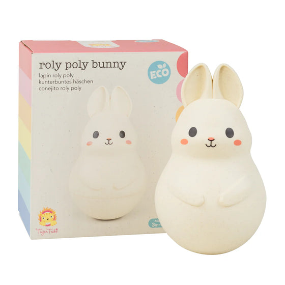 Jouet bébé lapin culbuto en plastique écologique – Tiger Tribe