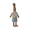 Doudou lapin taille 1 marron et chocolat Maileg.