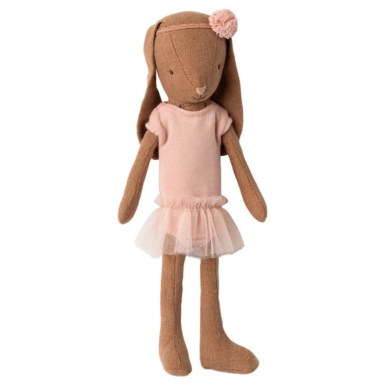 Peluche lapine Maileg chocolat taille 1 en body rose et tutu en tulle – jouet poétique pour enfants, concept store famille