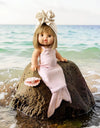 Ensemble Sirène avec coquillage et turban pour poupées Gordis - Rose perlé / écru - Minikane