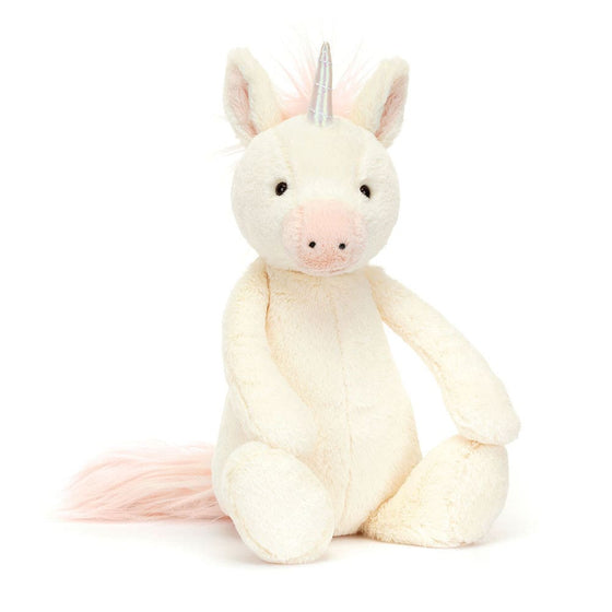 peluche licorne originale bashful Jellycat. 