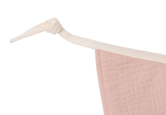 Guirlande fanions en tissu rose Jollein pour décorer chambre bébé ou enfant.