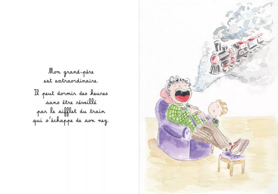 Livre Grand-Père Les Petits Poèmes - livre tendre pour enfants et familles, cadeau pour grand-père