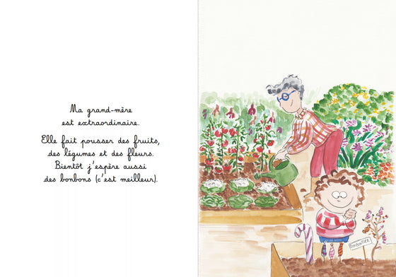 Livre Grand-Mère Les Petits Poèmes - livre poétique et illustré pour enfant, cadeau pour grand-mère