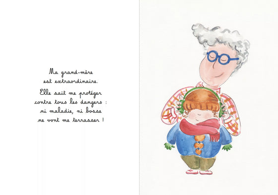 Livre Grand-Mère Les Petits Poèmes - livre poétique et illustré pour enfant, cadeau pour grand-mère