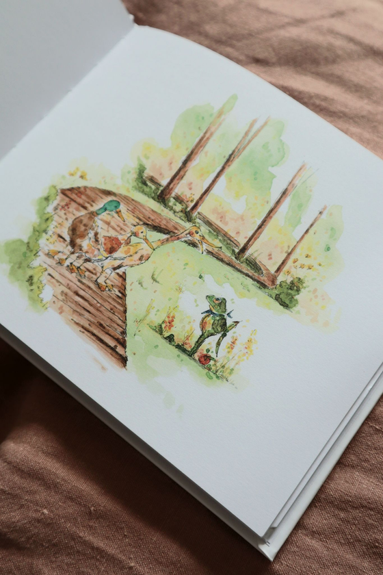 Livre pour enfants Basile la grenouille et le potager – Les Contes de Léon et Augustine