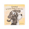 Livre Caramel le toutou timide et son papa Jellycat.