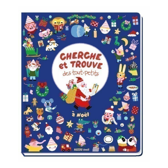 Livre Cherche et trouve des tout-petits à Noël Auzou éveil, livre d’observation pour bébé