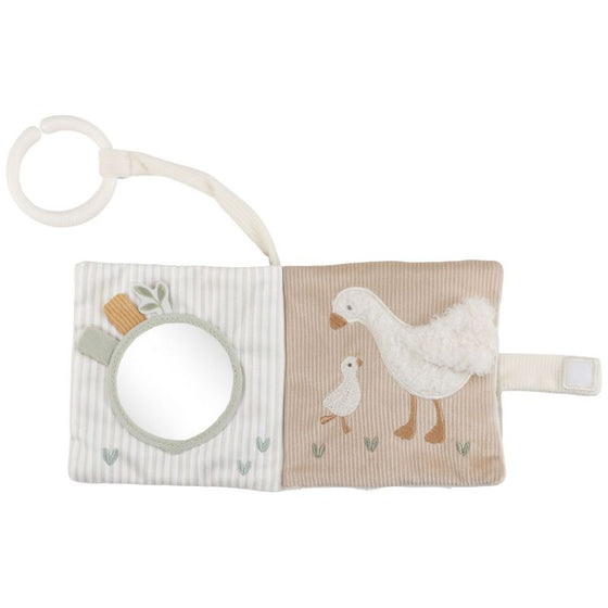 Livre d’activités poussette bébé Little Dutch collection Newborn avec oie et textures sensorielles